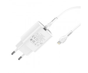 Smart Charging Single Port PD20W Sharger Set Type-C to Lightning N14 EU