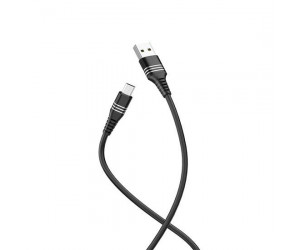 Tricyclic Silicone Charging Data Cable Lightning U46