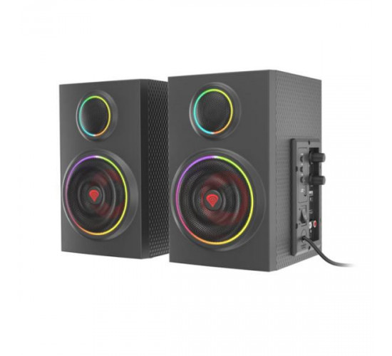 დინამიკი 2.0-Genesis Helium 300BT ARGB Bluetooth Speaker 24W Black