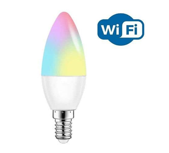 შუქდიოდური ნათურა Linus Smart 1800-6500K 5W E14 RGBW