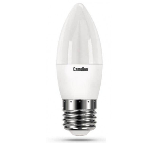 შუქდიოდური ნათურა LED12-C35-830-E27 3000K 12W E27 ელექტრო აქსესუარები, წვრილი ტექნიკა Camelion აწარმოებს მაღალხარისხიან პროდუქციას: კვების წყარო, სინათლის წყარო, სანათები. შუქდიოდური ნათურა LED12-C35-830-E27 3000K 12W E27
