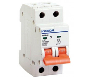 ავტომატური ამომრთველი HYUNDAI 6kA 16A 2P C