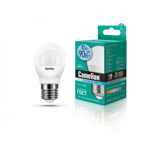 შუქდიოდური ნათურა10W G45 Е27 4500K