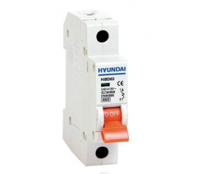 ავტომატური ამომრთველი HYUNDAI 6kA 50A 1P C