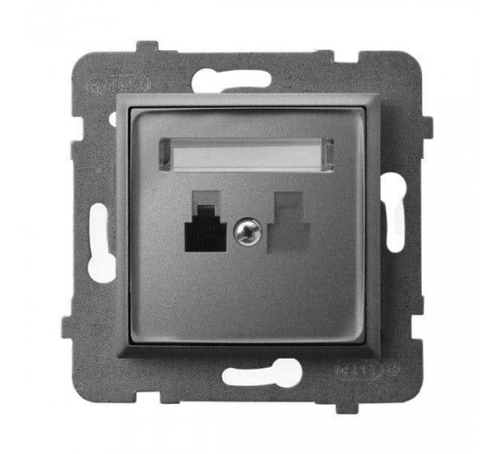 როზეტი ტელეფონის GPT-1U-m-70 1 განყოფილებიანი ელექტრო აქსესუარები, წვრილი ტექნიკა Ospel არის პოლონური კომპანია, რომელიც 60 წელზე მეტხანს აწარმოებს ელექტროსამონტაჟო მოწყობილობებს. როზეტი ტელეფონის GPT-1U-m-70 1 განყოფილებიანი