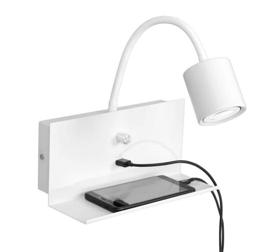 სანათი სპოტი Demia USB Charger 1428 1xGU10 8W ელექტრო აქსესუარები, წვრილი ტექნიკა ტექნიკური მახასიათებლები: • მწარმოებელი: Luminex • ნათურების რაოდენობა: 1 • ცოკოლის ტიპი: GU10 • დაცვის ტიპი: IP20 • მაქსიმალური სიმძლავრე: 8W ფიზიკური პარამეტრები: • სიმაღლე: 29 სმ • სიგანე: 25 სმ • სიღრმე: 20 სმ • ფ სანათი სპოტი Demia USB Charger 1428 1xGU10 8W