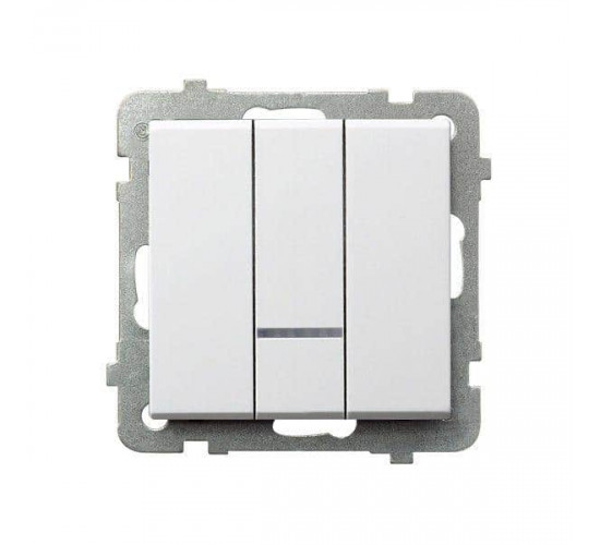 გადამრთველი განათებით Ospel13RS-m-00 3 კლავიშიანი