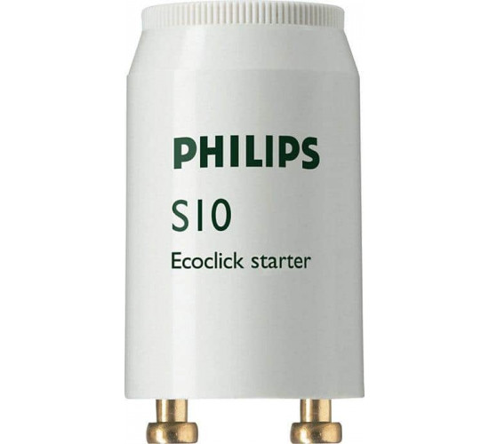 სტარტერი Philips S10 4-65W SIN 220-240V WH ელექტრო აქსესუარები, წვრილი ტექნიკა სტარტერი Philips S10 4-65W SIN 220-240V WH ტექნიკური მახასიათებლები:• მწარმოებელი: Philips• სიმძლავრე: 4-65 W დამატებითი მახასიათებლები: • იმპულსური ძაბვა (მინ): 900 V• ძაბვა განმეორებითი ჩაკეტვის გარეშე (მინ): 140 V• ნო სტარტერი Philips S10 4-65W SIN 220-240V WH