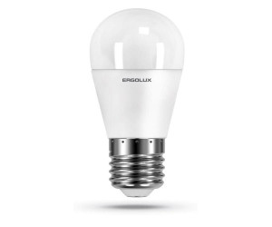 შუქდიოდური ნათურა Ergolux LED-G45-9W-E27-4K 4500K 9W E27