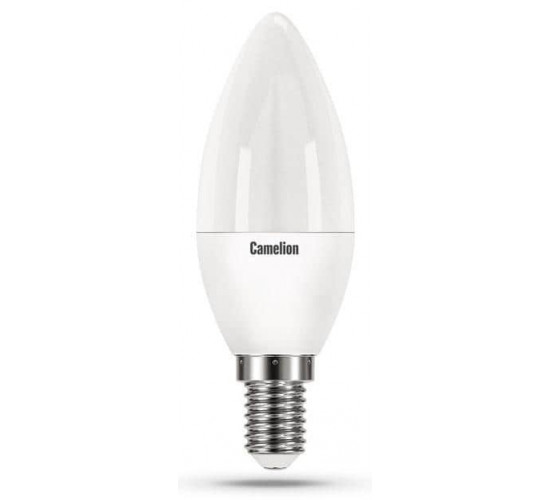 შუქდიოდური ნათურაLED12-C35-845-E14 4500K 12W E14 ელექტრო აქსესუარები, წვრილი ტექნიკა Camelion აწარმოებს მაღალხარისხიან პროდუქციას: კვების წყარო, სინათლის წყარო, სანათები. შუქდიოდური ნათურაLED12-C35-845-E14 4500K 12W E14
