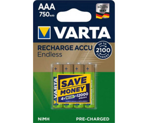 აკუმულატორი Varta Endless NiMH 750mAh AAA 4 ც