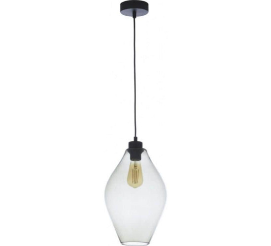 საკიდი Lighting TULON გამჭვირვალე 4190 1хE27 60W ელექტრო აქსესუარები, წვრილი ტექნიკა ტექნიკური მახასიათებლები: • მწარმოებელი: TK Lighting • კოლექცია: TULON • დაცვის კლასი: IP20 • სიმძლავრე: 60 W • ნათურების რაოდენობა: 1 • ცოკოლის ტიპი: E27 ფიზიკური პარამეტრები: • დიამეტრი: 240 მმ • სიმაღლე: 1280 მმ საკიდი Lighting TULON გამჭვირვალე 4190 1хE27 60W