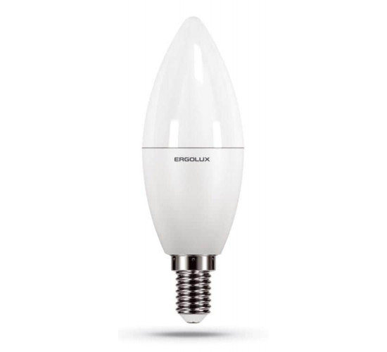 შუქდიოდური ნათურა Ergolux LED-C35-9W-E14-6K ელექტრო აქსესუარები, წვრილი ტექნიკა Ergolux-ის პროდუქცია გამოირჩევა არა მხოლოდ შესანიშნავი მახასიათებლებით და ხარისხით, არამედ ეფექტური დიზაინით. შუქდიოდური ნათურა Ergolux LED-C35-9W-E14-6K