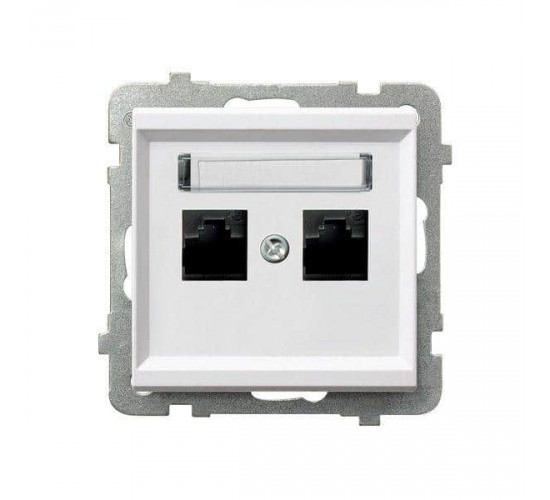 როზეტი კომპიუტერის CAT 5E Ospel GPK-m-00 2 განყოფილებიანი ელექტრო აქსესუარები, წვრილი ტექნიკა Ospel არის პოლონური კომპანია, რომელიც 60 წელზე მეტხანს აწარმოებს ელექტროსამონტაჟო მოწყობილობებს. როზეტი კომპიუტერის CAT 5E Ospel GPK-m-00 2 განყოფილებიანი