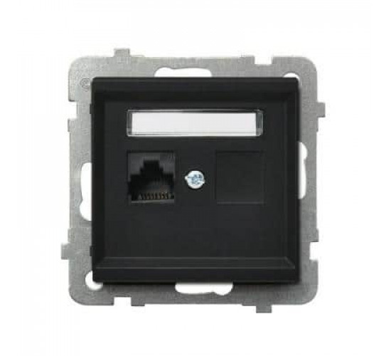 როზეტი კომპიუტერის Ospel GPK-1R-K-m-33 RJ45 Cat 5e 1 განყოფილებიანი ელექტრო აქსესუარები, წვრილი ტექნიკა Ospel არის პოლონური კომპანია, რომელიც 60 წელზე მეტხანს აწარმოებს ელექტროსამონტაჟო მოწყობილობებს. როზეტი კომპიუტერის Ospel GPK-1R-K-m-33 RJ45 Cat 5e 1 განყოფილებიანი