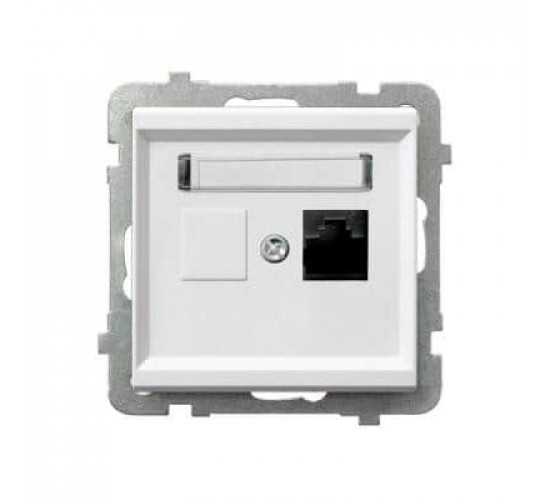 როზეტი კომპიუტერის Ospel GPK-1R-K-m-00 RJ45 Cat 5e 1 განყოფილებიანი ელექტრო აქსესუარები, წვრილი ტექნიკა Ospel არის პოლონური კომპანია, რომელიც 60 წელზე მეტხანს აწარმოებს ელექტროსამონტაჟო მოწყობილობებს. როზეტი კომპიუტერის Ospel GPK-1R-K-m-00 RJ45 Cat 5e 1 განყოფილებიანი