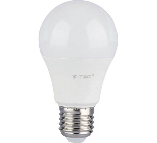 შუქდიოდური ნათურა V-TAC 7261 4000K 9W E27 ელექტრო აქსესუარები, წვრილი ტექნიკა 80%-ით ნაკლები ენერგომოხმარება სტანდარტულ ნათურებთან შედარებით. შუქდიოდური ნათურა V-TAC 7261 4000K 9W E27